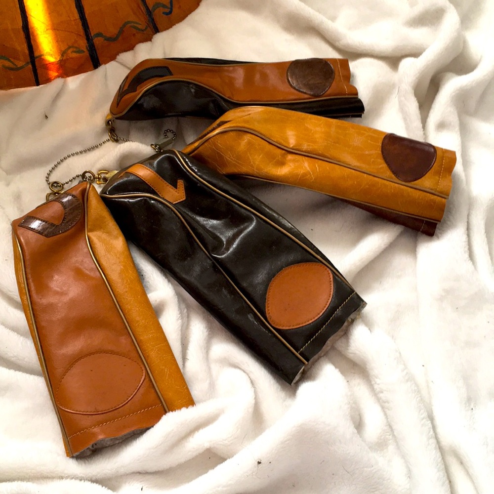 Genuine leather golf sticks cover